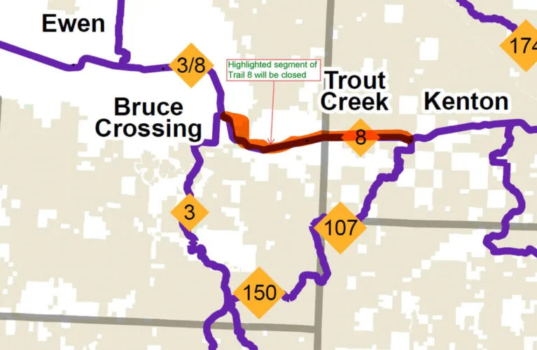 Portion of Agate Falls trail closed this winter